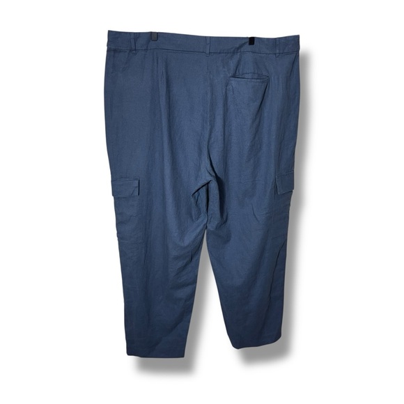 Old Navy High-Waisted Linen-Blend Cargo Straight Leg Pants Size 2X NWT Brand New - Picture 3 of 13